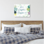 Toile Bonheur plante | Amour rire bonheur (Insitu(Chambre))