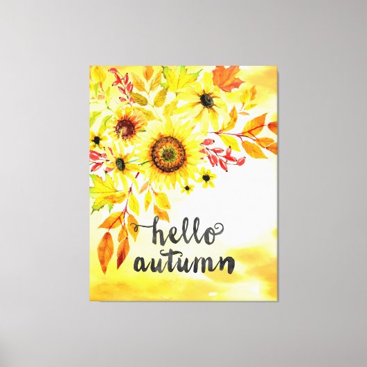 Toile Bonjour automne (Recto)