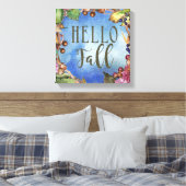 Toile Bonjour automne | Acornes, couronne Feuille (Insitu(Chambre))