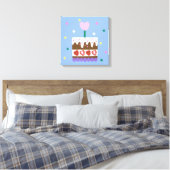 Toile BONJOUR D'ANNIVERSAIRE Imprimer (Insitu(Chambre))