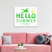 Toile Bonjour été (Insitu(Salon))