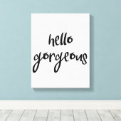 Toile Bonjour magnifique (Insitu (Plancher de Bois))