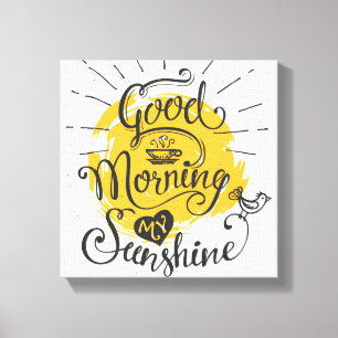 Toile Bonjour mon soleil