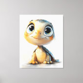 Toile Bonjour, Petit Explorateur ! – Mur de bébé tortue  (Recto)