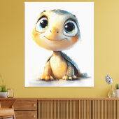 Toile Bonjour, Petit Explorateur ! – Mur de bébé tortue  (Insitu(Salon))