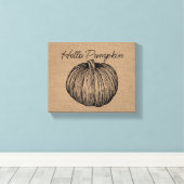 Toile Bonjour Pumpin (Insitu (Plancher de Bois))