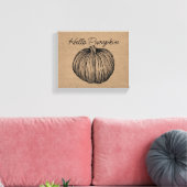 Toile Bonjour Pumpin (Insitu(Salon))