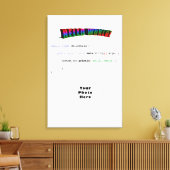 Toile Bonjour World geek saluant Java (Insitu(Salon))