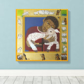 Toile Bonne berger perdu l'icône mouton (Insitu (Plancher de Bois))