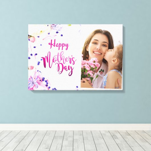 Toile Bonne fête des mères (Insitu (Plancher de Bois))