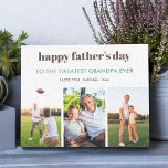 Toile Bonne Fête des pères grand-père et 3 Photo Strip<br><div class="desc">Toile enveloppée élégante et personnalisée pour grand-père en fête des pères. Le modèle photo est configuré pour ajouter 3 de vos photos préférées et vous pouvez également modifier autant de texte que vous le souhaitez. Le libellé actuel dit "fête des pères heureuse au plus grand grand-père jamais - Je vous...</div>