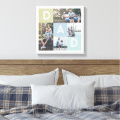 Toile Bonne Fête des pères Papa Modern Multi Photo Grid (Insitu(Chambre))