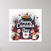 Toile Bonne fête du Canada (Recto)