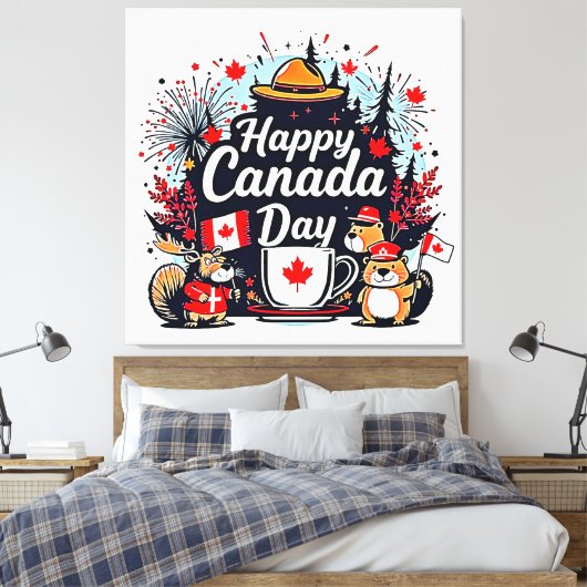 Toile Bonne fête du Canada (Insitu(Chambre))