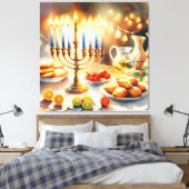Toile Bonne Hanoukka (Insitu(Chambre))