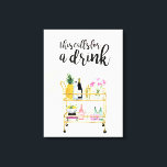 Toile Bonne heure à la maison II<br><div class="desc">Happy Hour at Home II par Victoria Borges</div>
