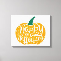 Bonne lettre Halloween sur citrouille sculpté