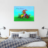 Toile Bonne Pâques ! Lapin de Pâques (Insitu(Chambre))