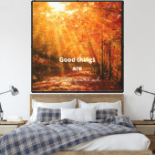 Toile Bonnes Choses – Conception de Texte de Forêt au So (Insitu(Chambre))