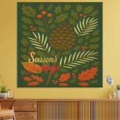 Toile Bonnes Fêtes d'automne et d'hiver (Insitu(Salon))