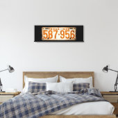 Toile Bonnie & Clyde License Plate (Insitu(Chambre))