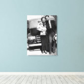 Toile Bonnie Parker et Clyde Barrow 1933 (Insitu (Plancher de Bois))