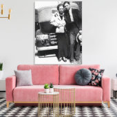 Toile Bonnie Parker et Clyde Barrow 1933 (Insitu(Salon))