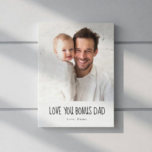 Toile Bonus Papa Photo Personnalisé Cadeau Personnalis