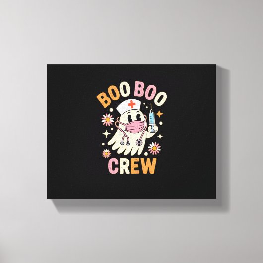 Toile Boo Boo Crew Infirmière d'Halloween T-Shirt essent (Recto)