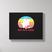 Toile Boo Boo Crew Nurse Funny Ghost Halloween Classique (Recto)