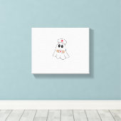 Toile BOO CREW Ghost Nurse Funny Halloween Essentiel (Insitu (Plancher de Bois))