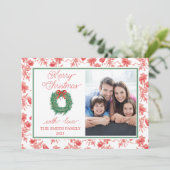 Toile Boog Kerstkaart Kaart (Staand voorkant)