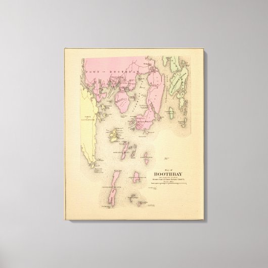 Toile Boothbay, îles adjacentes (Recto)