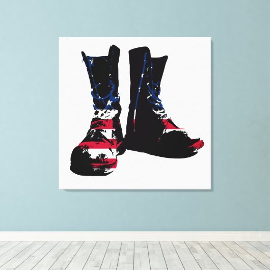 Toile Boots de combat américains (Insitu (Plancher de Bois))