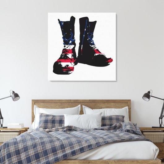 Toile Boots de combat américains (Insitu(Chambre))