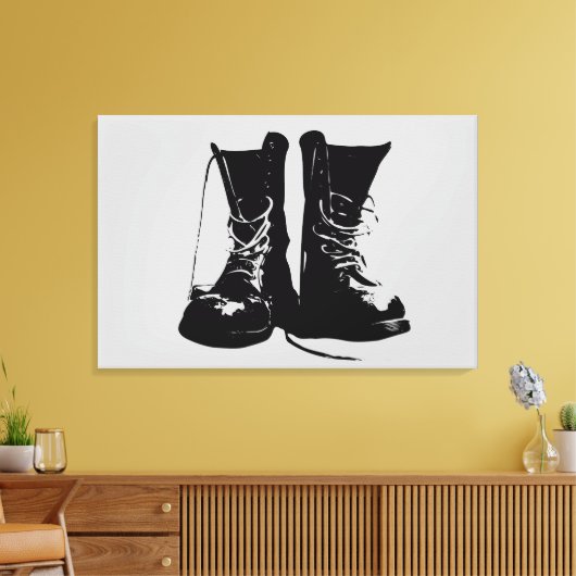 Toile Boots (version noire) (Insitu(Salon))