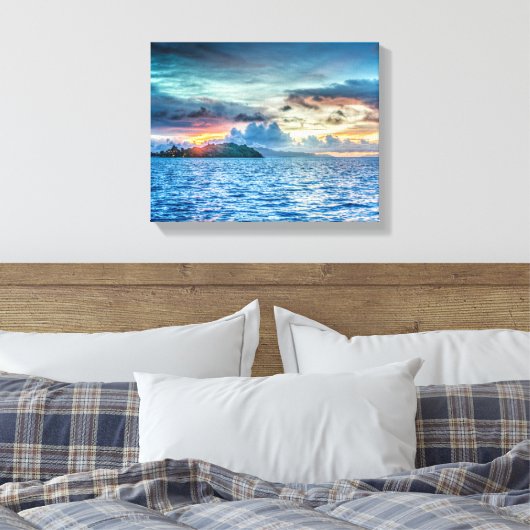 Toile Bora Bora Sunset face à l'océan (Insitu(Chambre))