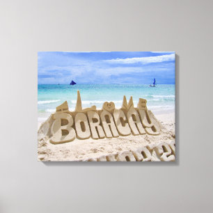 Toile Boracay, Philippines, Vue sur la plage et la mer