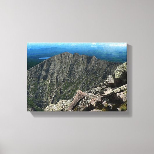 Toile Bordure de couteau, Katahdin, Maine (Recto)