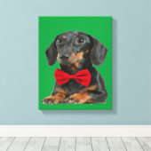 Toile Bordure noire Collie Puppy (Insitu (Plancher de Bois))
