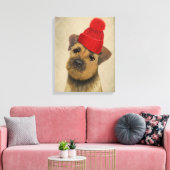 Toile Bordure Terrier avec Casquette roux (Insitu(Salon))