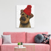 Toile Bordure Terrier avec Casquette roux (Insitu(Salon))