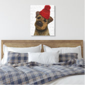 Toile Bordure Terrier avec Casquette roux (Insitu(Chambre))
