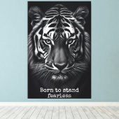 Toile Born to stand fearless (Insitu (Plancher de Bois))