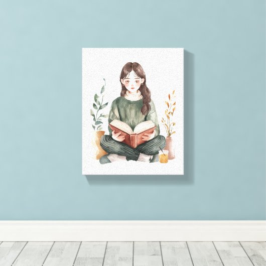 Toile Boss fille détendue (Insitu (Plancher de Bois))