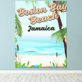 Toile Boston bay beach, Jamaïque (Insitu (Plancher de Bois))