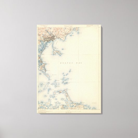 Toile Boston Bay, Massachusetts (Recto)