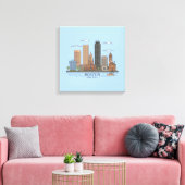 Toile Boston City Skyline, boston ma skyline (Insitu(Salon))