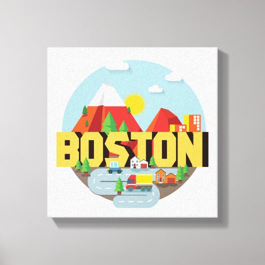 Toile Boston Comme Destination (Recto)