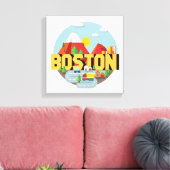 Toile Boston Comme Destination (Insitu(Salon))